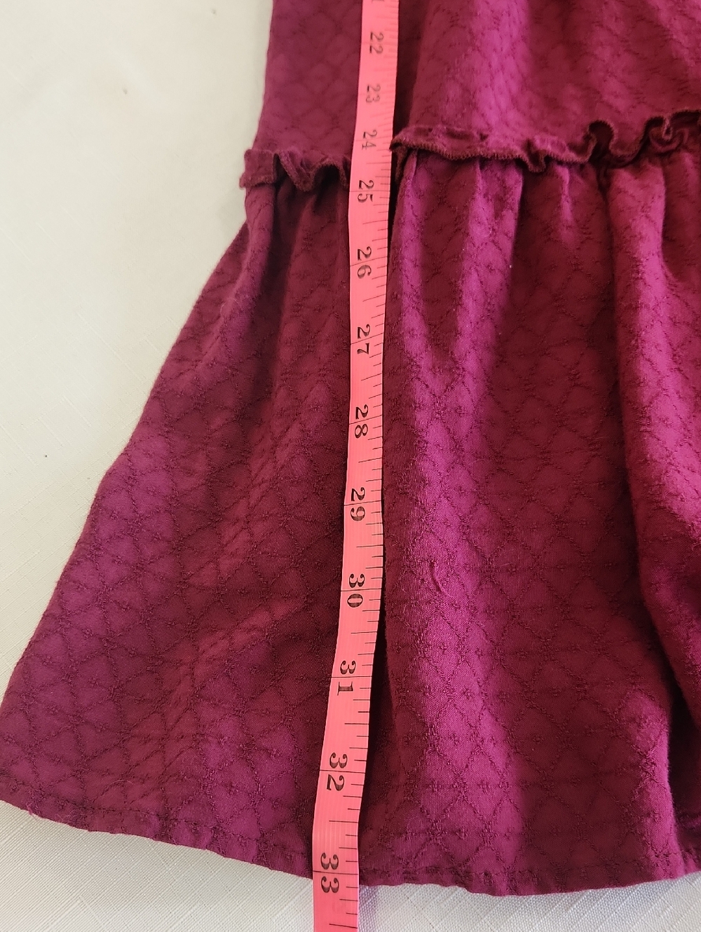 Penelope Rose Plum Ruffeled Prairie Dress. Size Jrs. XL - Picture 10 of 10
